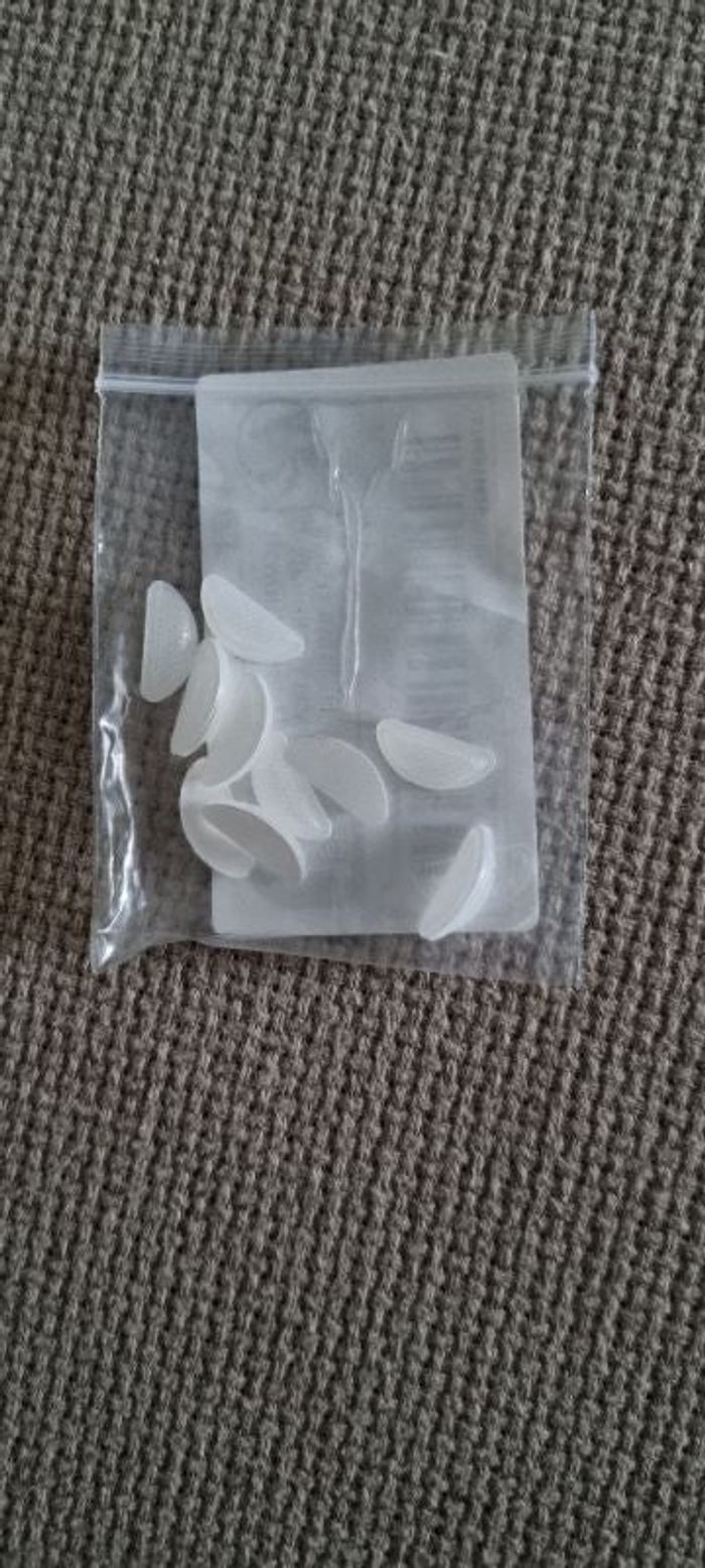 5paires de coussinets de nez en silicones transparentes pour lunettes