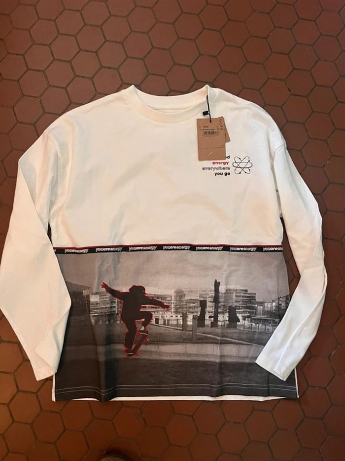 T shirt manches longues garçon 14 ans nukutavake