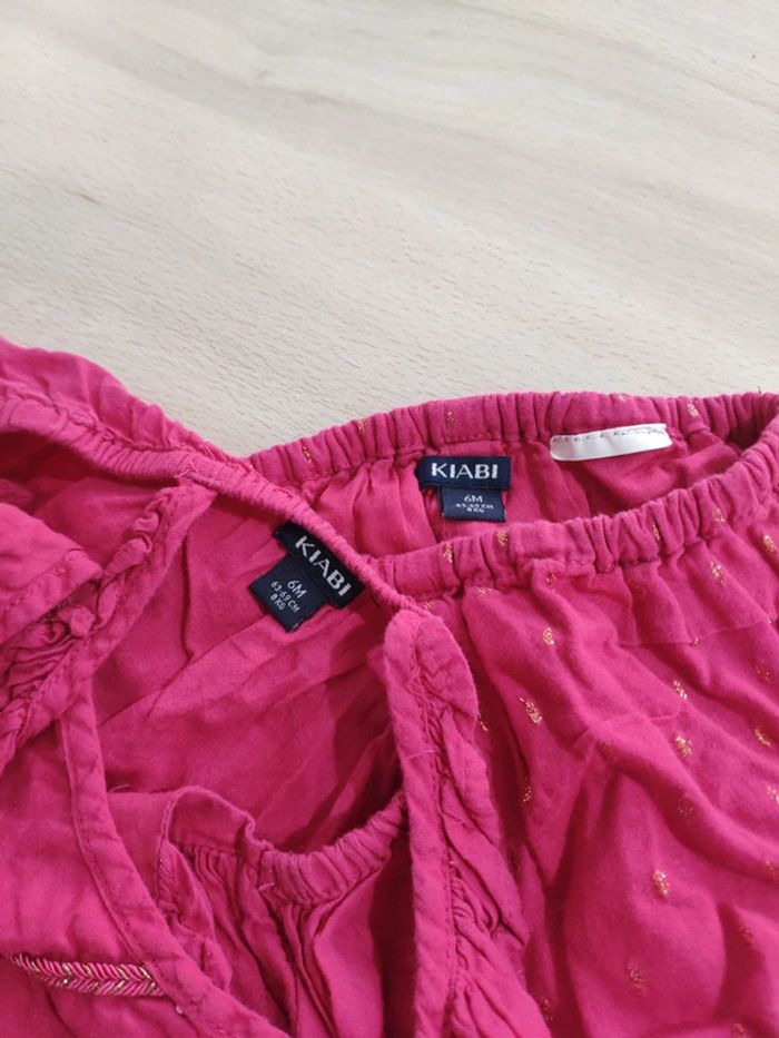 Joli bloomer short rose fushia avec son débardeur stylé 6 mois - photo numéro 5