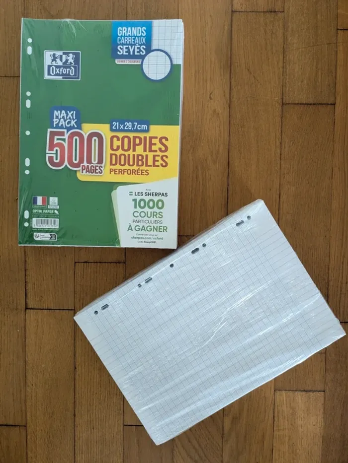 1 ou 2 paquets de 500 copies doubles oxford - photo numéro 3