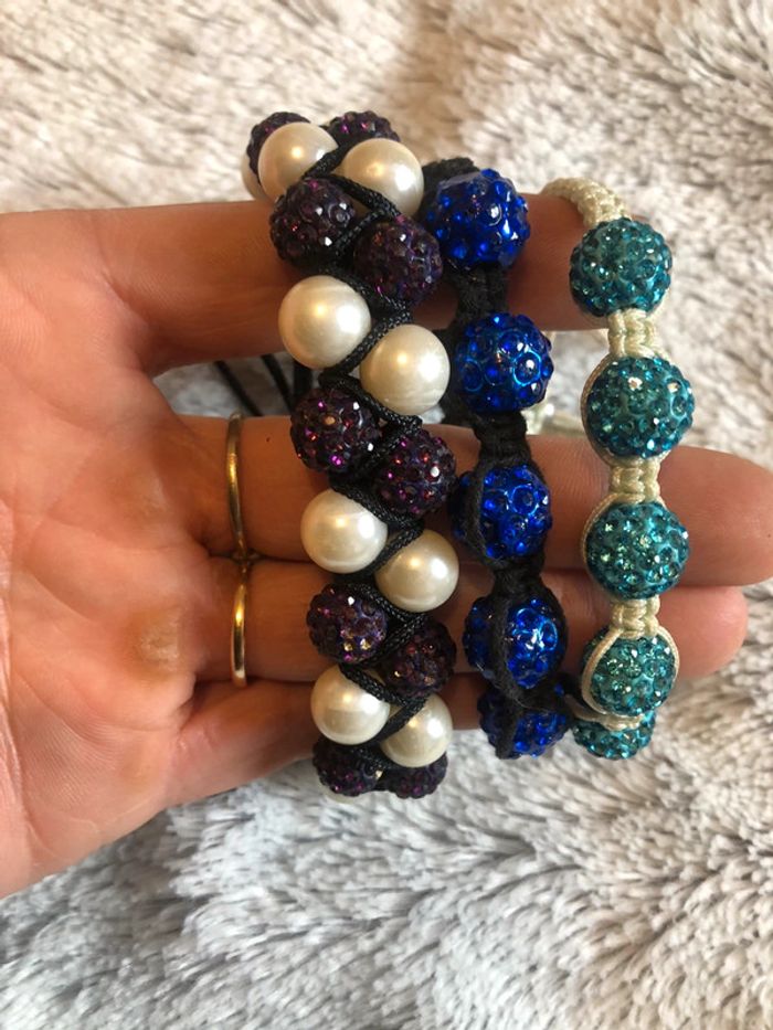 Lot de 3 bracelets mandala