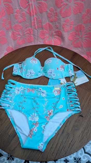 Bikini bandeau taille haute Sunseeker S