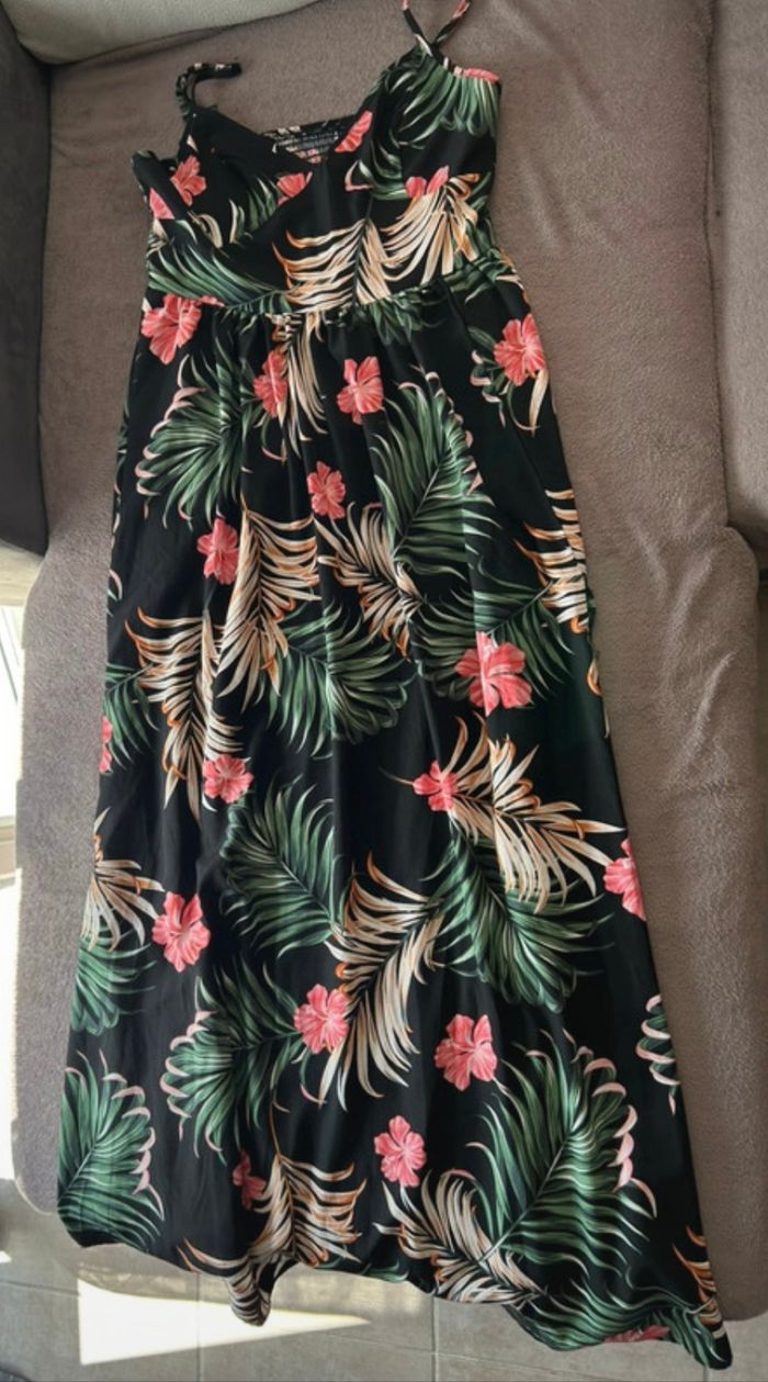Robe longue fleuri