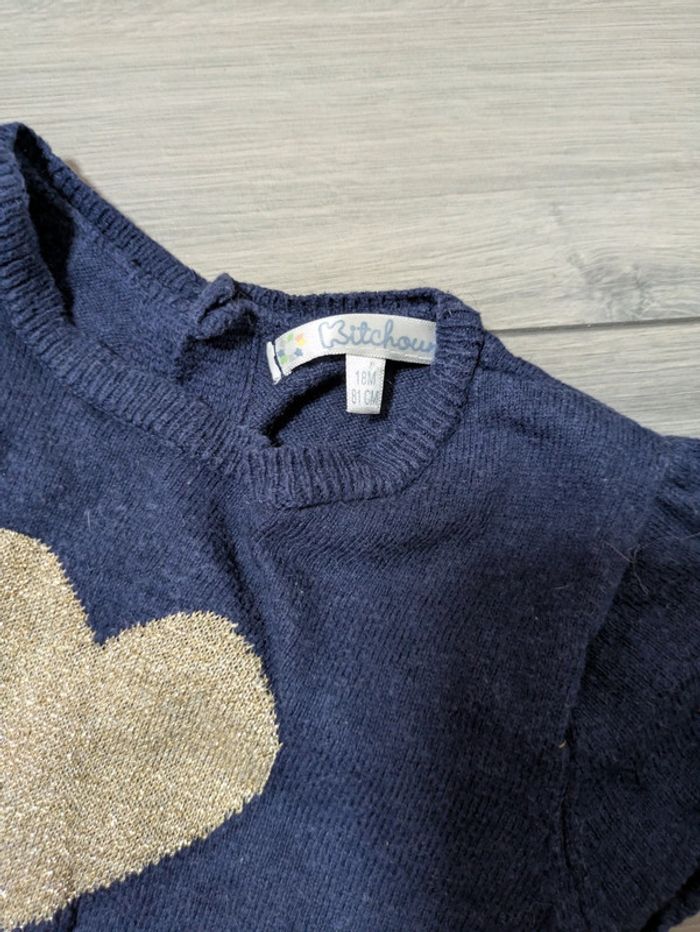 Tunique kitchoun 18 mois coeur doré - photo numéro 2