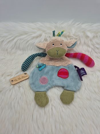 Doudou plat Mouton Les Jolis Pas Beaux Moulin Roty