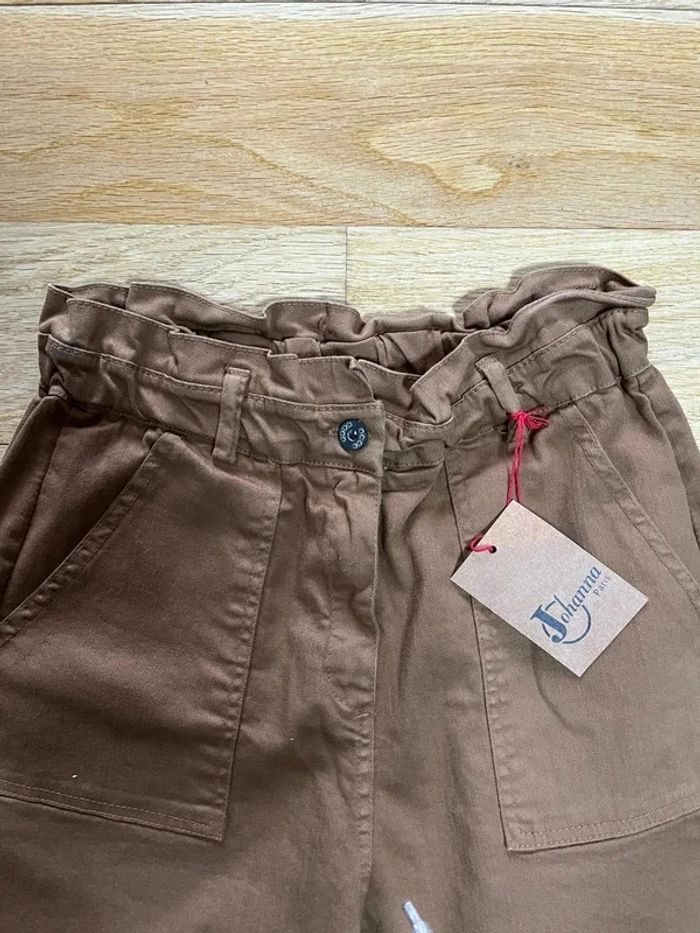 Pantalon paper bag large boyfriends Johanna – Marron – Taille S – Neuf avec étiquette 🍂 - photo numéro 3