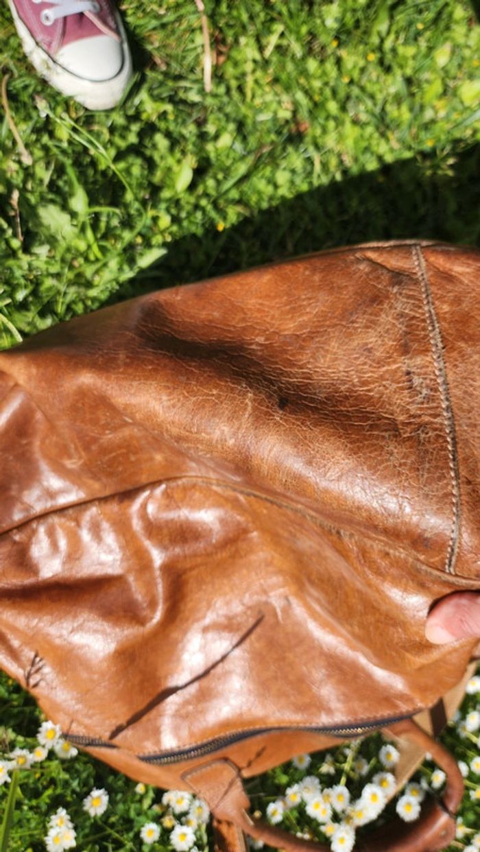 Joli sac en cuir vintage - photo numéro 11