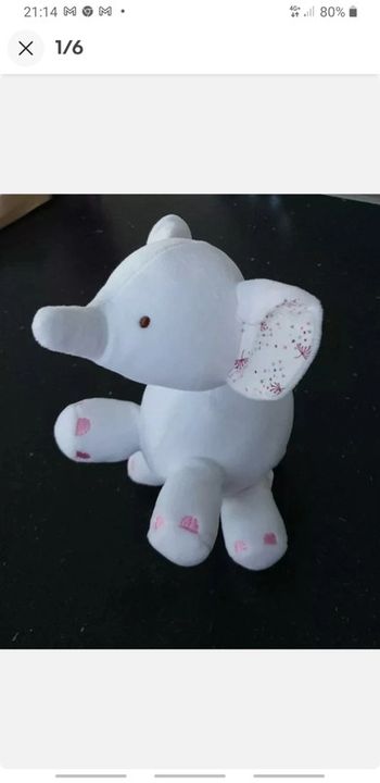 Peluche éléphant