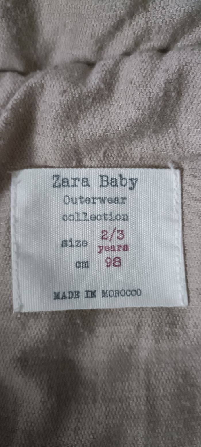 Manteau hiver Zara 2-3ans gris - photo numéro 3