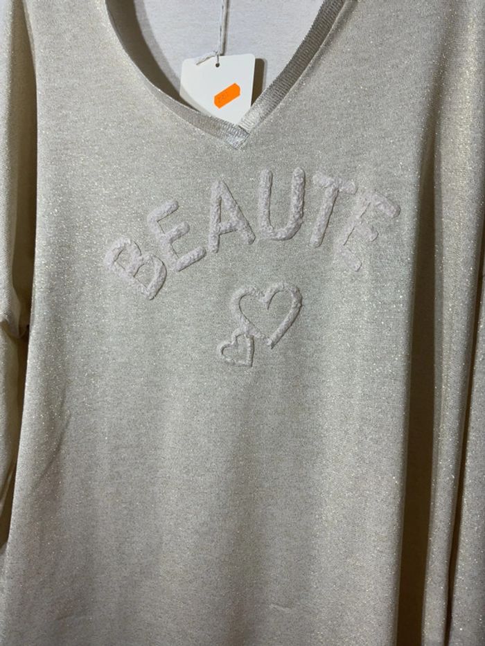 Sweat « beauté » femme taille unique (40-48)- vivichy - neuf avec étiquette - photo numéro 2
