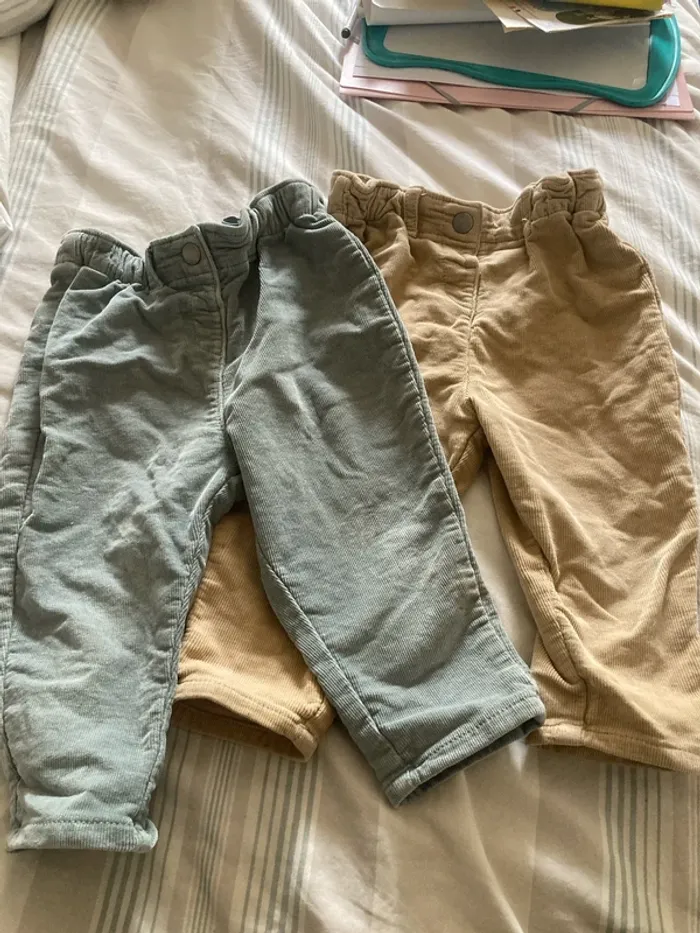 Pantalon velour Kiabi 18mois