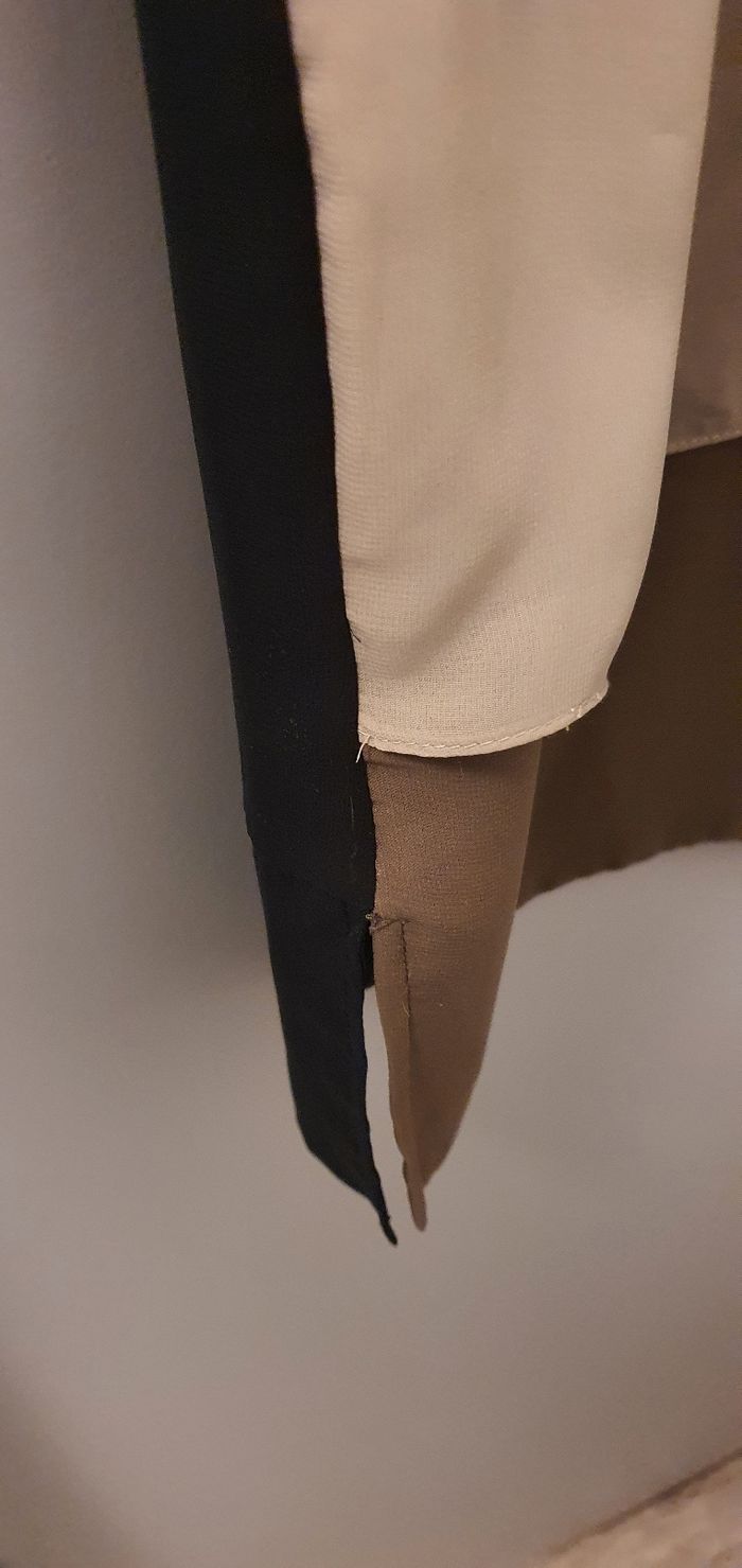 Robe mi-longue sans manches voile à pans - photo numéro 4
