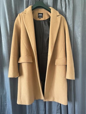 Manteau marron mango