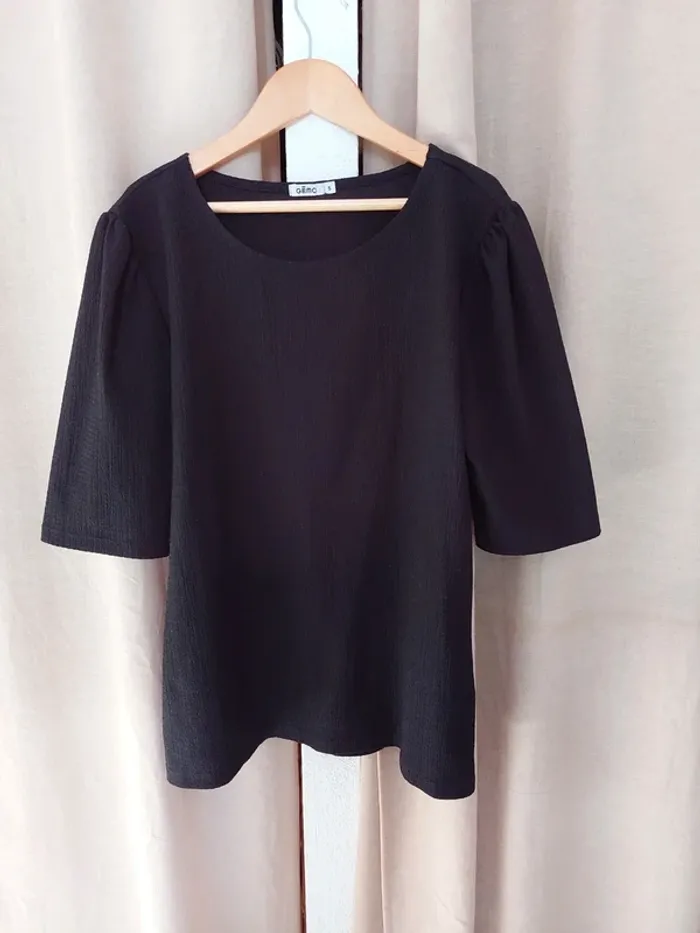 Blouse noire manches 3/4