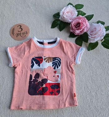 T-shirt bébé 3 mois Obaibi parfait état 