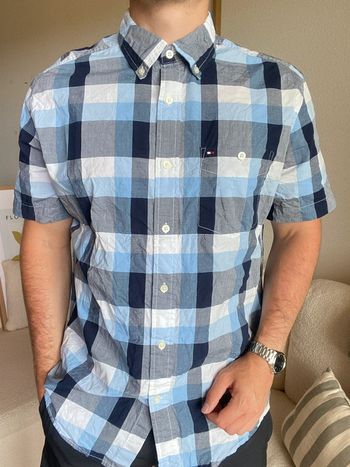 Chemise manches courtes à carreaux - taille M - Tommy Hilfiger 👔