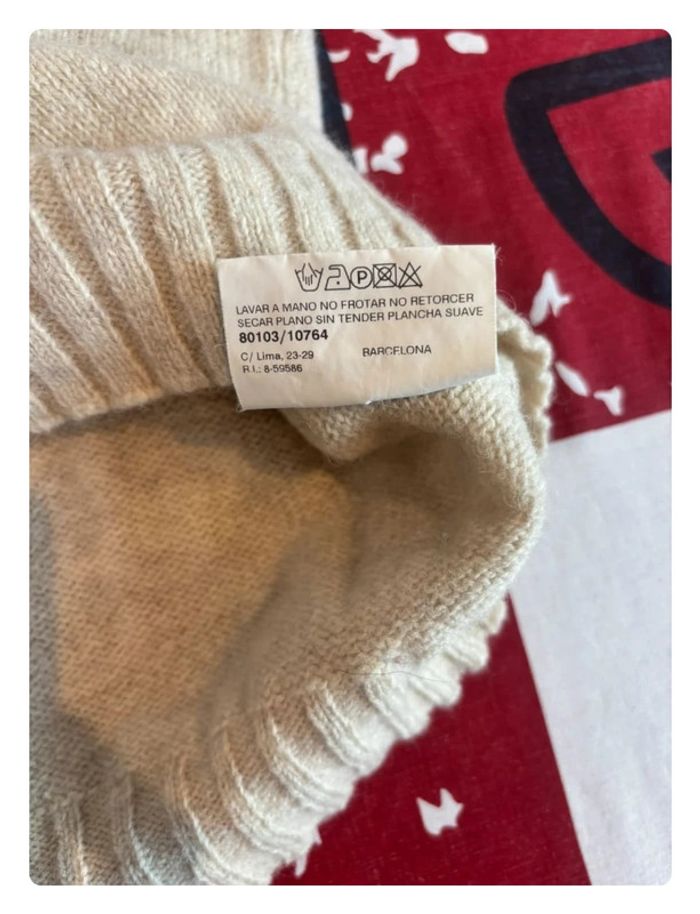 Pull Thomas Burberry xs beige motif brodé - photo numéro 10
