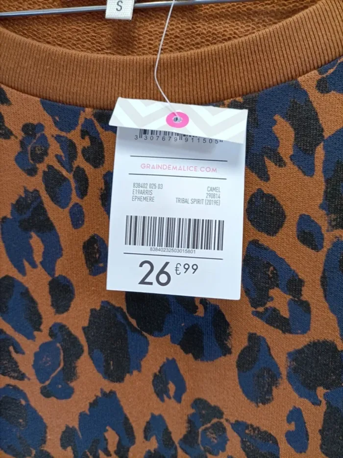 Sweat léger leopard - Grain de malice - Taille S - Neuf (A990) - photo numéro 9