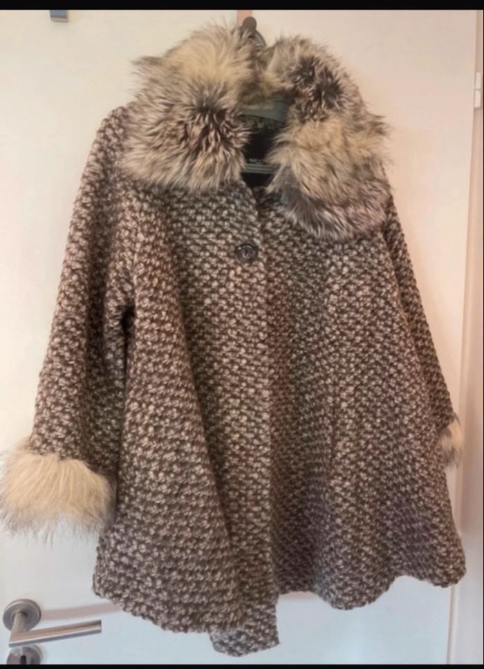 manteau cape en laine - photo numéro 3
