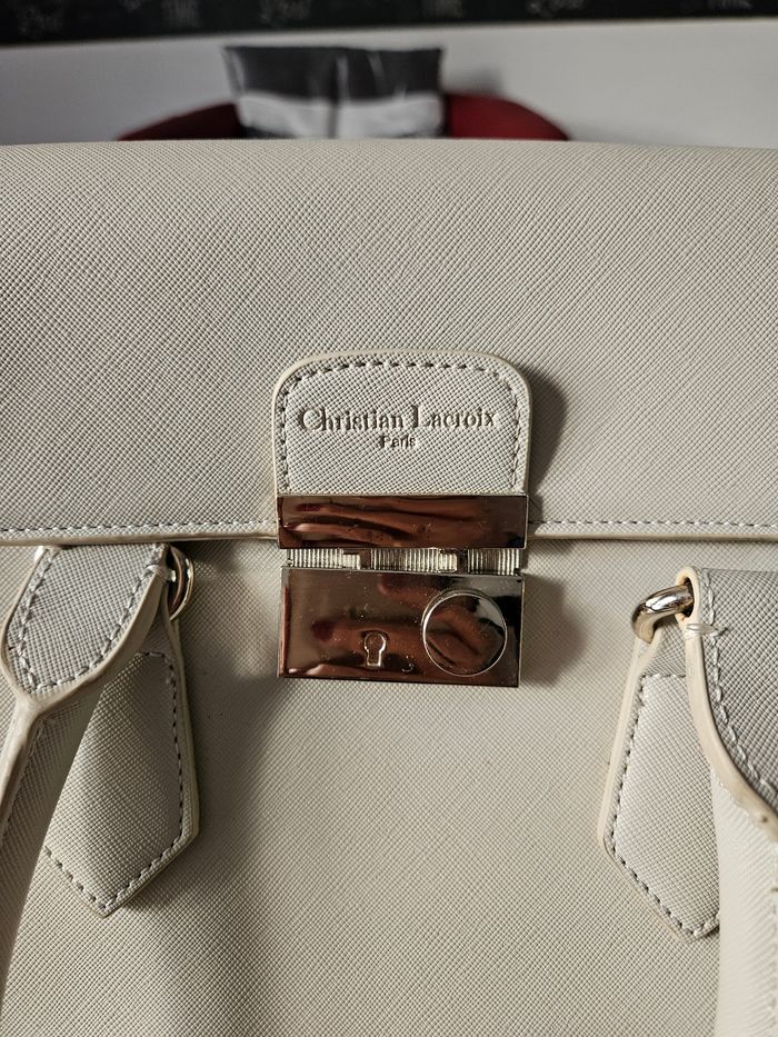 Sac à main Christian Lacroix écru - photo numéro 2