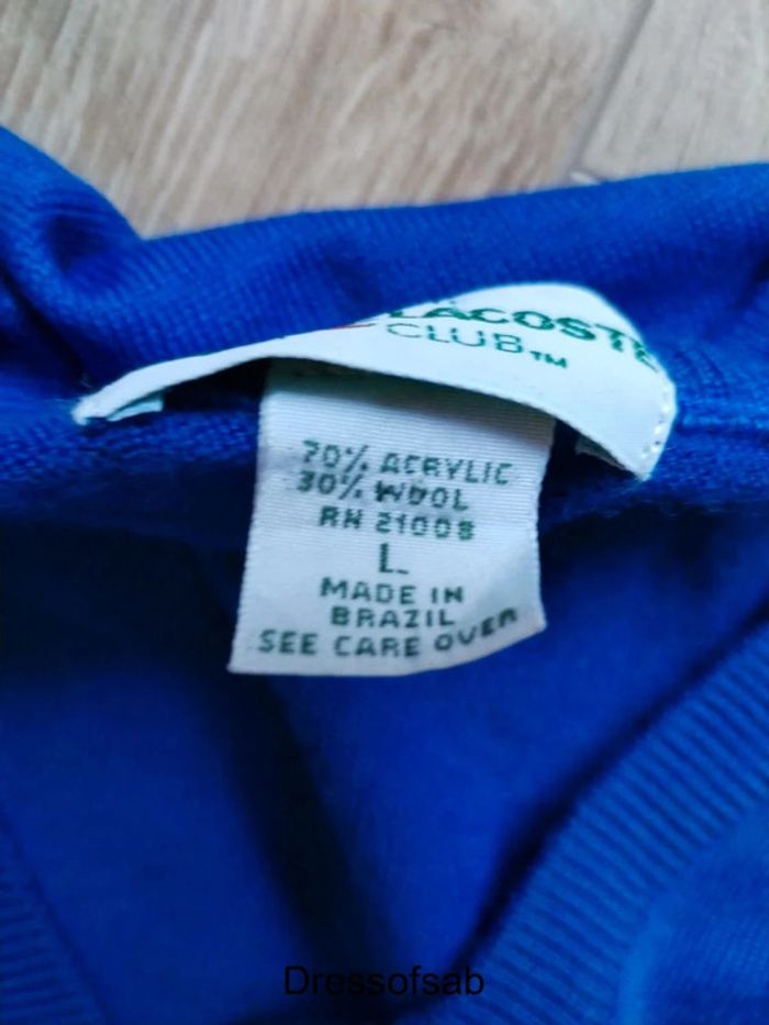 Pull Lacoste Vintage 1980 Rare Femme laine - photo numéro 11