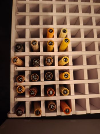 Lot feutres acryliques Tooli-Art – tons marron / jaune