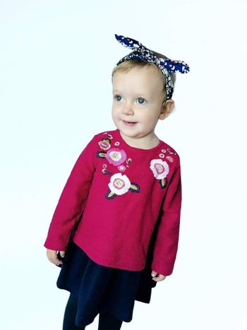 2 ans 23 24 mois fille robe bi matière