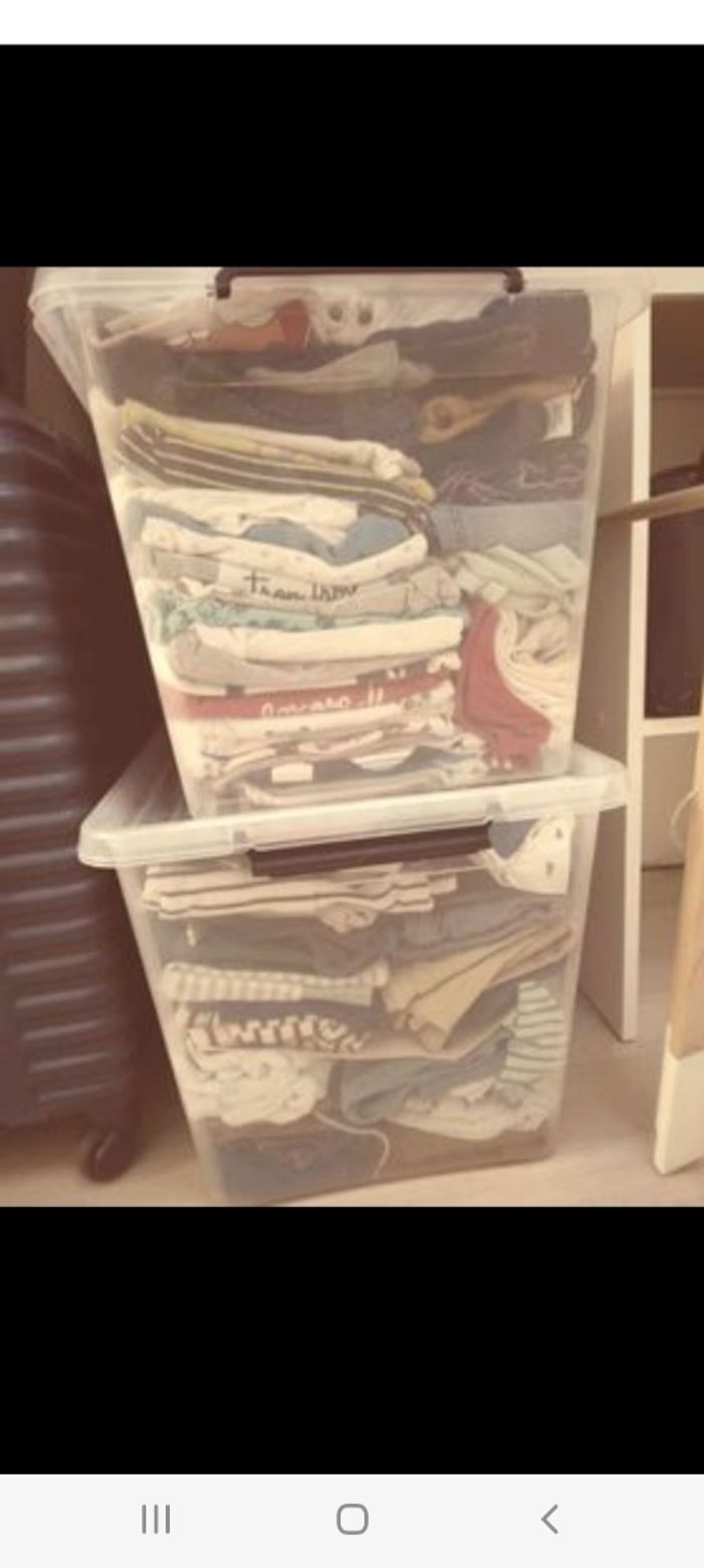 Lot vêtements selon la taille désirer