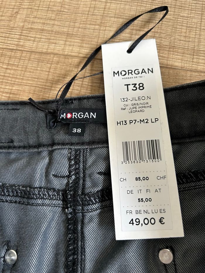 Jupe noire neuve en jean Morgan taille 38 (valeur 49€) - photo numéro 9
