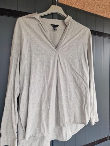 Chemise gris coton New look
