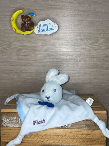 LAI02 doudou lapin 🐰 picot