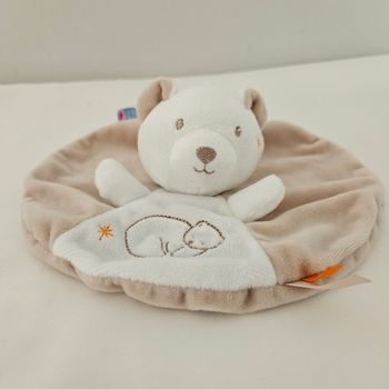 Doudou sucre d'orge ours polaire