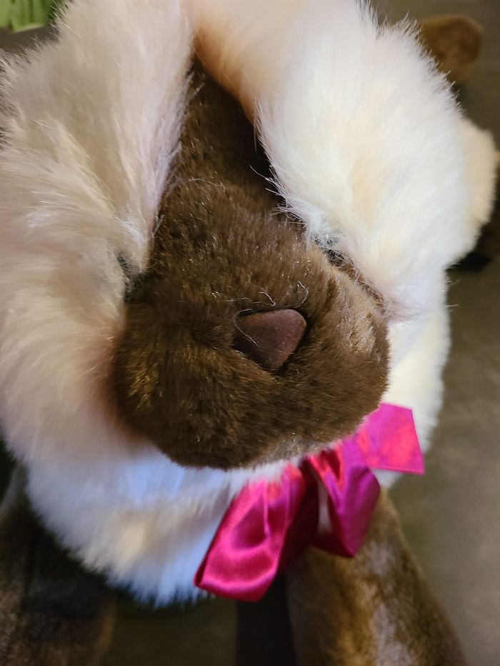 Peluche vintage des années 90 chat siamois créations douces pour le Commonwealth Toys R Us • Kitty - photo numéro 4