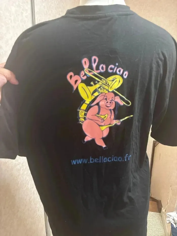 T shirt taille XL personnaliser "Bruno" bellaciao marque clique - photo numéro 3