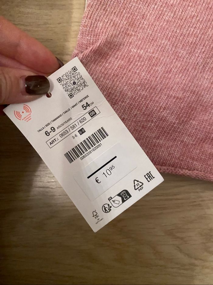 Capuche rose 6-9 ans Zara - photo numéro 4
