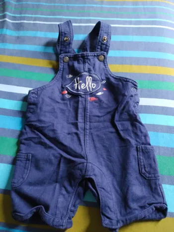 Salopette short 3 mois