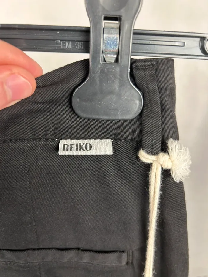 Pantalon Chino Reiko Taille haute Noir W25 Neuf - photo numéro 6