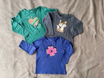 Lot de 3 T-shirts fille – 4 ans – sequins réversibles – In Extenso