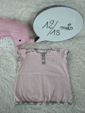 Polo tee shirt chemise manches courtes Fille 12/18 mois Mexx