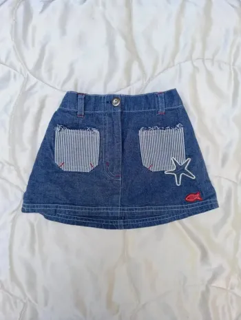 Jupe en jean bleu 3 ans Kiabi