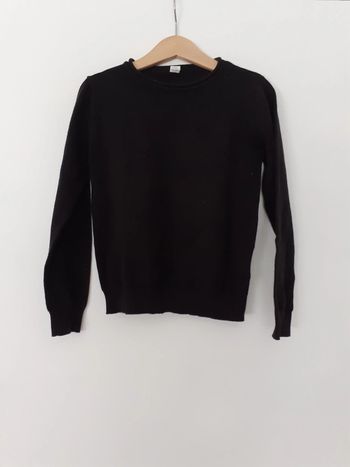 Pull fille 6 ans noir 100 pourcent coton
