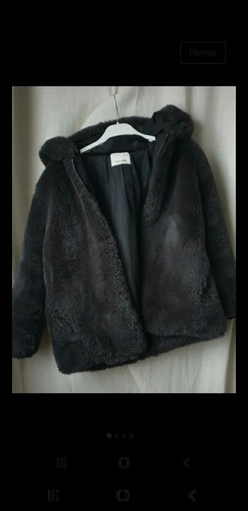 Veste blouson fausse fourrure zara 10 ans