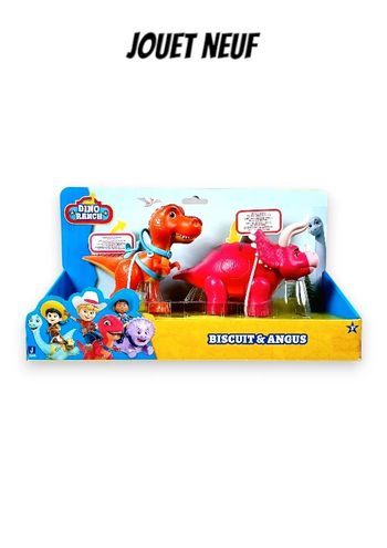 Jouet Dino Ranch Biscuit & Angus 2 figurines dinosaure