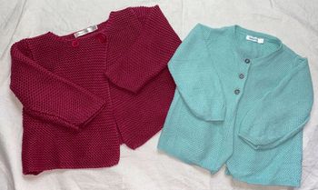 lot gilets Bout'chou 9 mois