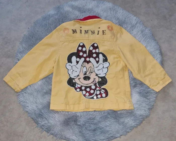 veste en jean jaune fille 2 ans - photo numéro 3