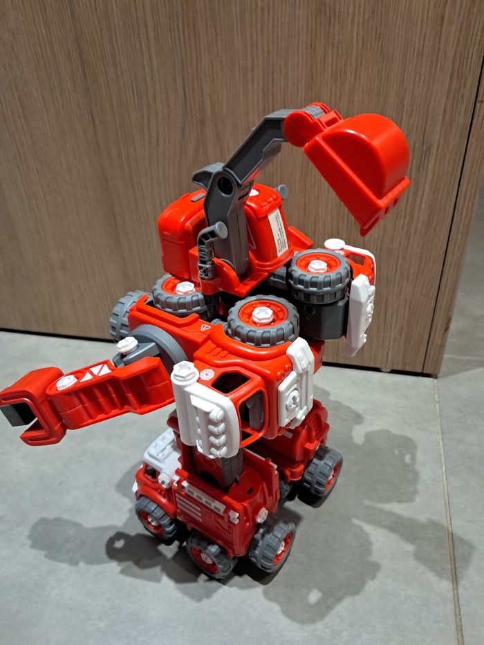 Transformer robot 5en1 camions de pompier à assembler - photo numéro 4