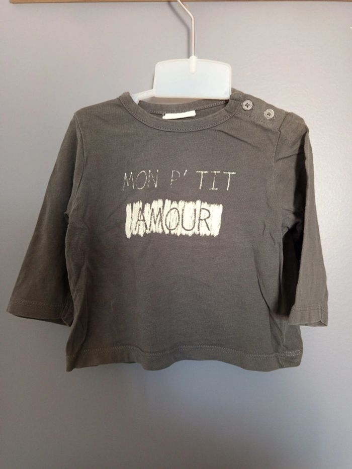 Lot t-shirt ML 6 mois - photo numéro 2