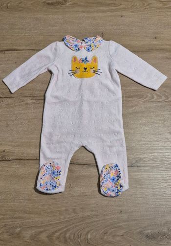 Pyjama velours DPAM 6 mois 🐱🌸