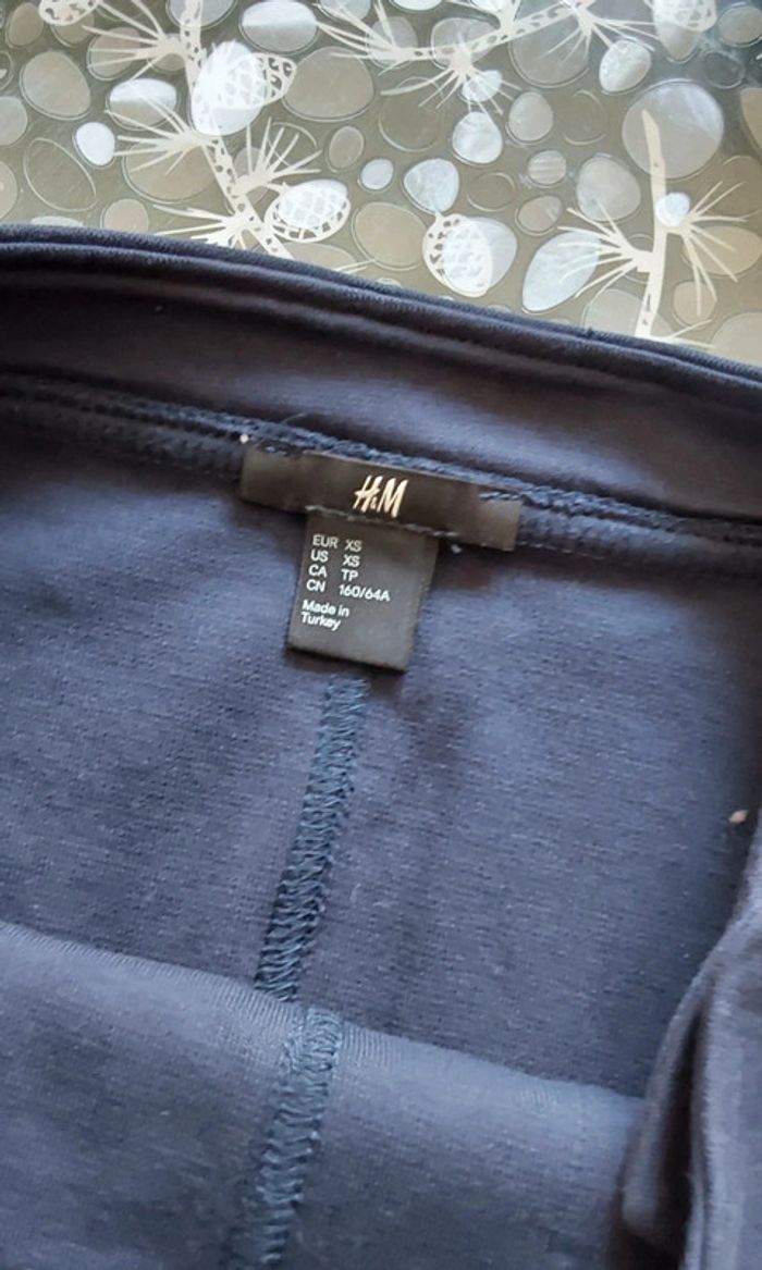 Mini-jupe bleu marine H&M T 34 - photo numéro 9