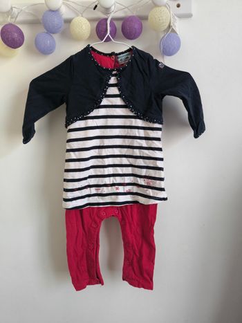 Ensemble marinière une pièce - EOM - 12 mois 